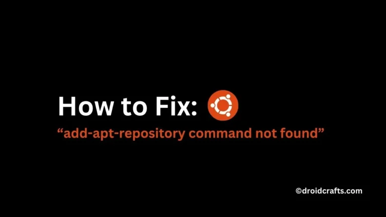 add-apt-repository command not found