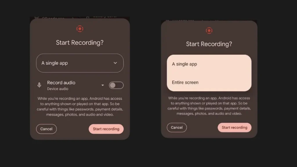 Enhanced Screen Recording