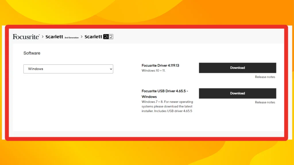 Downloading the Focusrite Scarlett 2i2 Drivers