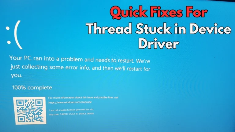 Thread Stuck in Device Driver