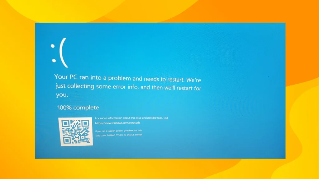 What is the 'Thread Stuck in Device Driver' Error?